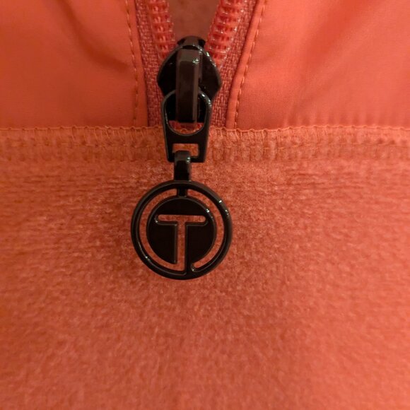 T by Talbots Microfleece Half Zip Women's Pullover-Honeysuckle Size Extra Small - Picture 4 of 4